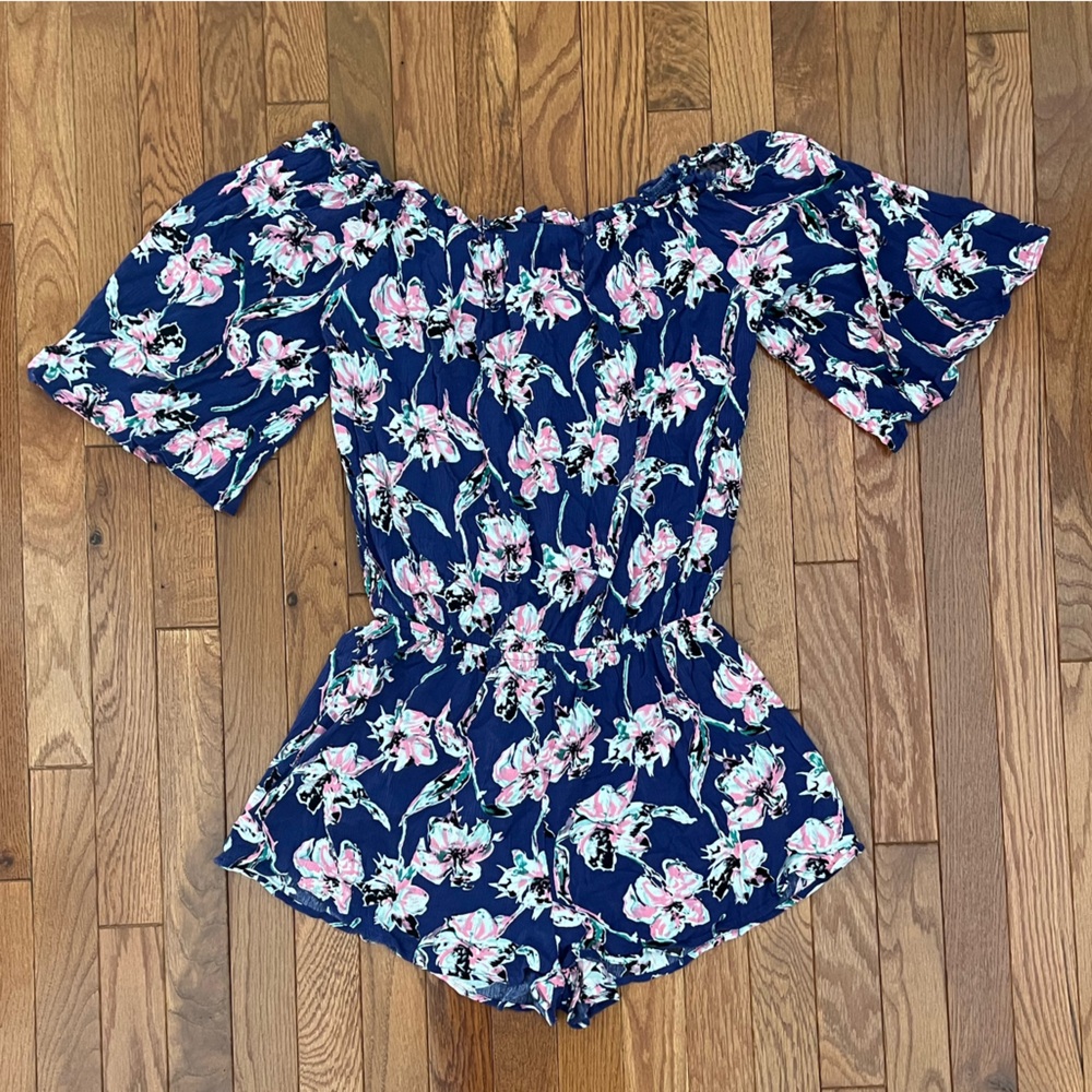 Floral Romper Kori America Women Size M